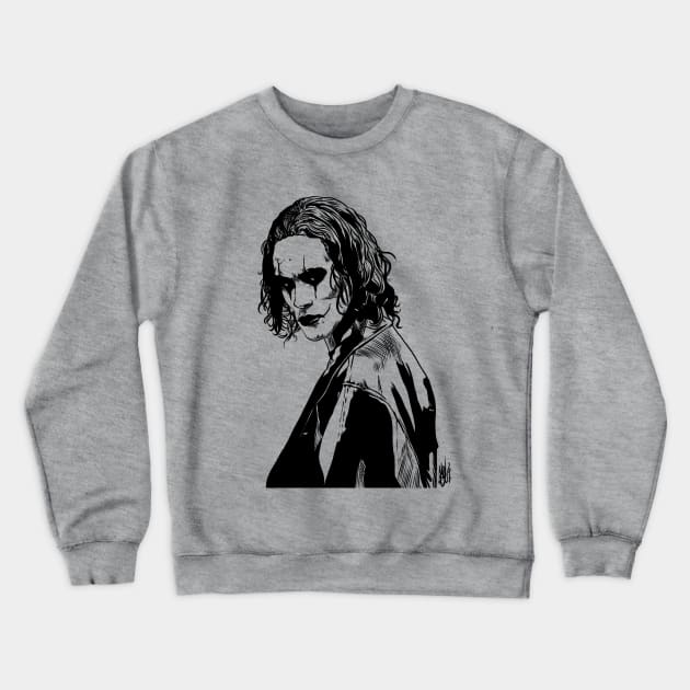 The Crow (Brandon Lee) Crewneck Sweatshirt by miss_mex